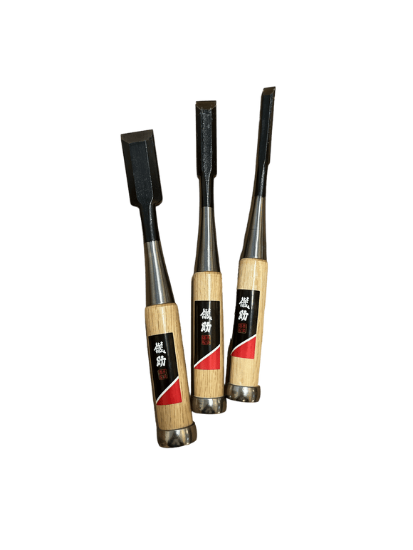 3 Japanske stemmejern i sæt - Gisuke - Snedkerværktøj