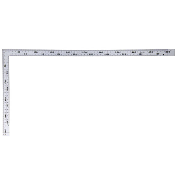 Carpenters square Wide Hard Chrome finish JIS - 50 cm - Snedkerværktøj
