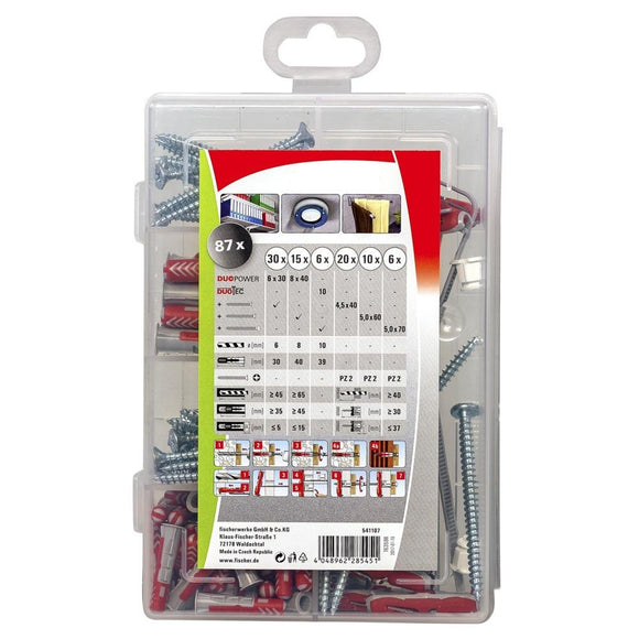 Gør-det-selv BOX-1 skruer og plugs (Hulmur og gips) - Snedkerværktøj