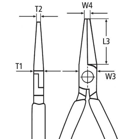 Spidstang, 140 mm - Snedkerværktøj