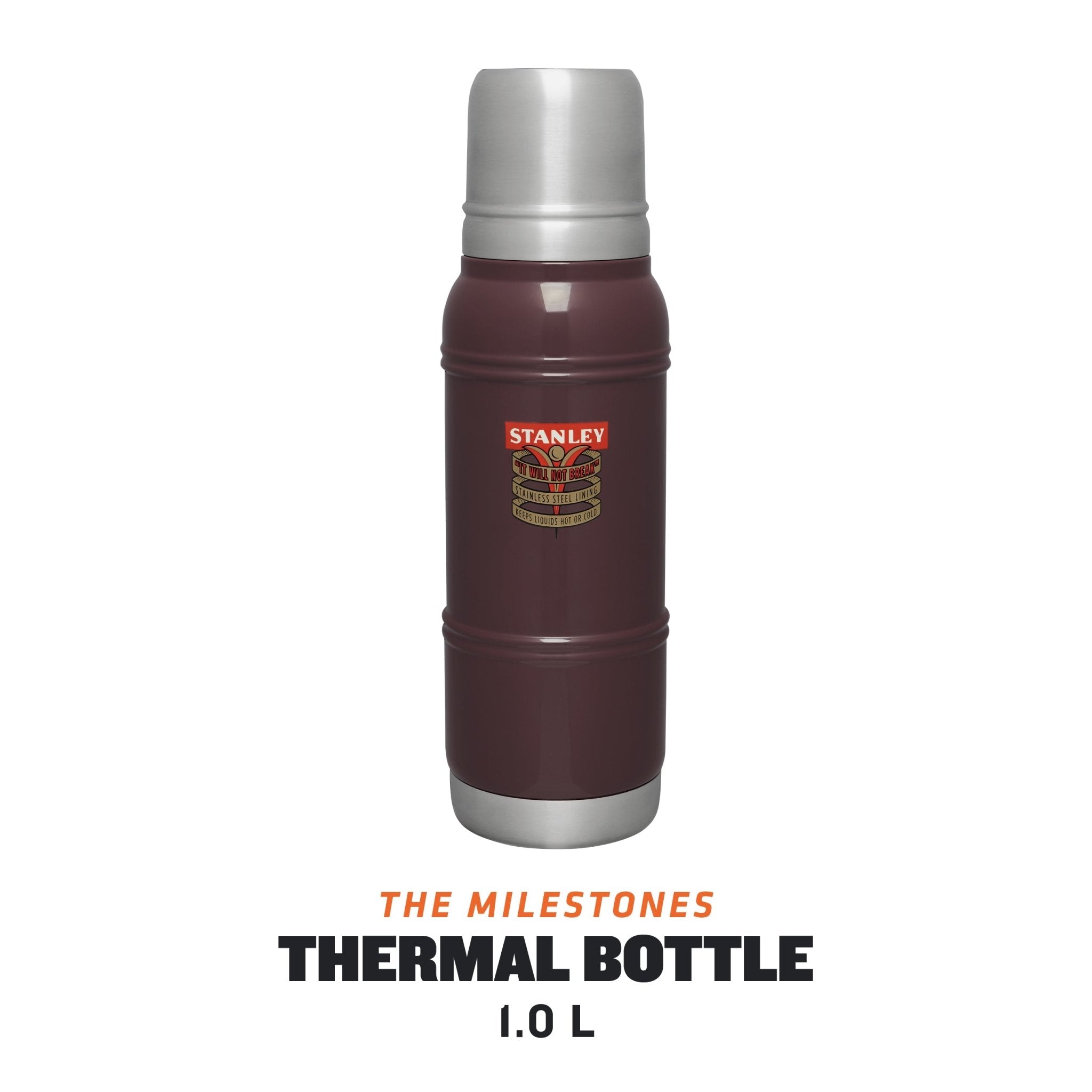 Stanley The Milestones Thermal Bottle 1.0L 1940 Garnet Gloss - Snedkerværktøj